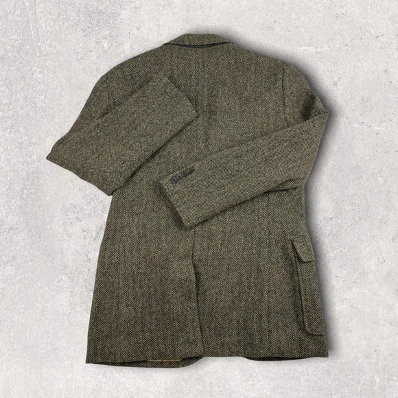 J. Crew NWT Men’s Yorkshire Tweed Brown Herringbone Wool Clayton Sportcoat 40R - Picture 11 of 12